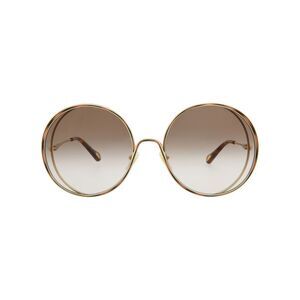 Chloé Round-Frame Metal Sunglasses Womens